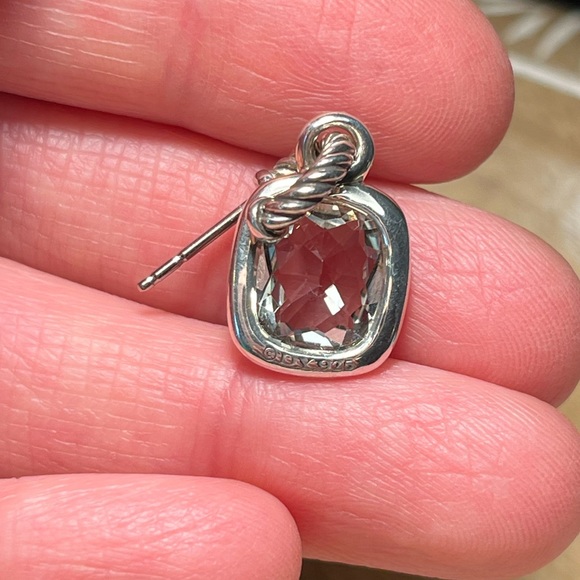 David Yurman Prasiolite & Diamond Labyrinth Drop Earrings - Picture 14 of 16